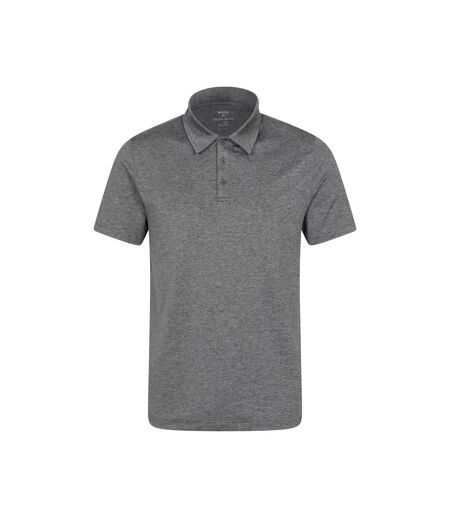 Mens Deuce Isocool Polo Shirt Charcoal Mountain Warehouse
