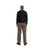 Mens Emil Knitted Quarter Zip Polo Shirt Black Jack And Jones-3