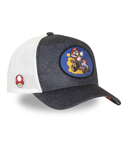 Casquette trucker premium avec filet et patch Super Mario Kart Mario Capslab