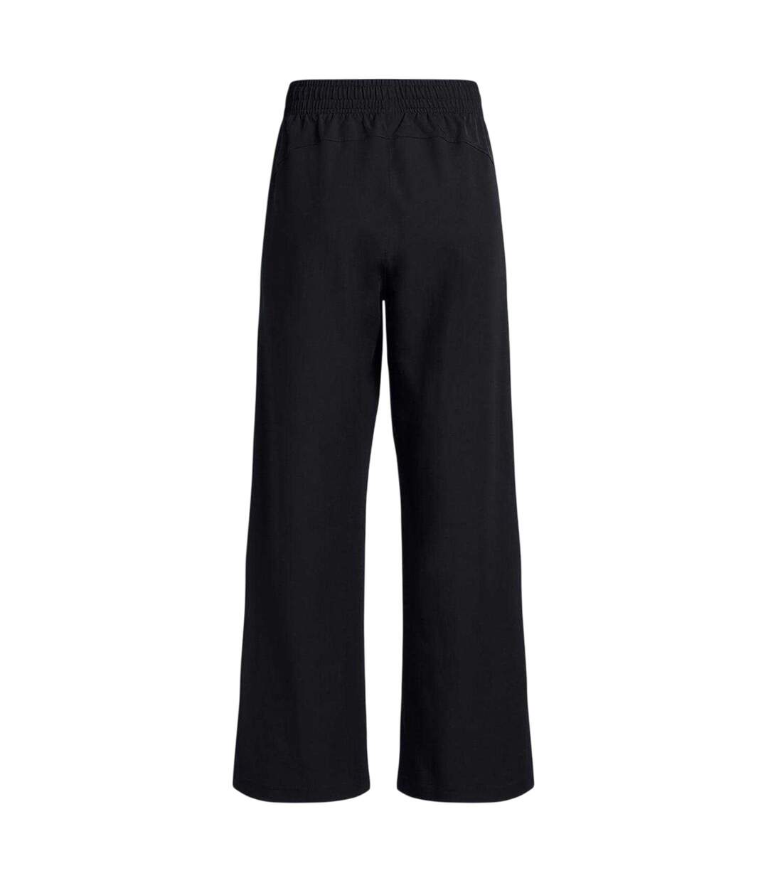 Womens/ladies Unstoppable Woven Zip Pocket Relaxed Fit Joggers Black Under Armour-2