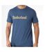 T-Shirt marine homme timberland linear-1