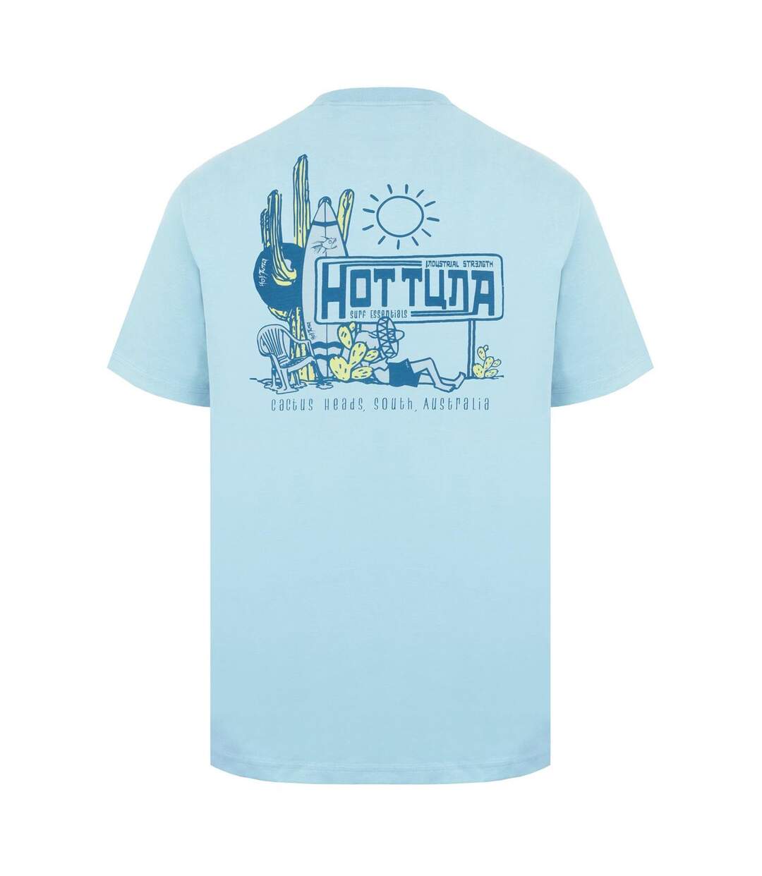T-shirt Homme Bleu Pâle Hot Tuna-2
