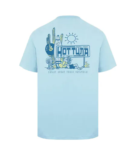 T-shirt Homme Bleu Pâle Hot Tuna