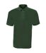 UCC 50/50 Mens Plain Piqué Short Sleeve Polo Shirt (Bottle Green)