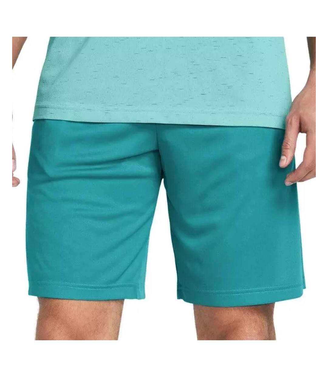 Short de sport turquoise homme under armour tech graphic-1