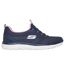 Womens/ladies summits new nature trainers navy/pink Skechers-3