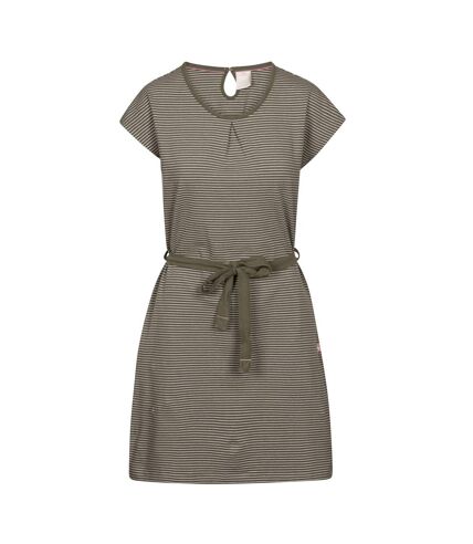 Womens/ladies lidia round neck cotton dress herb Trespass