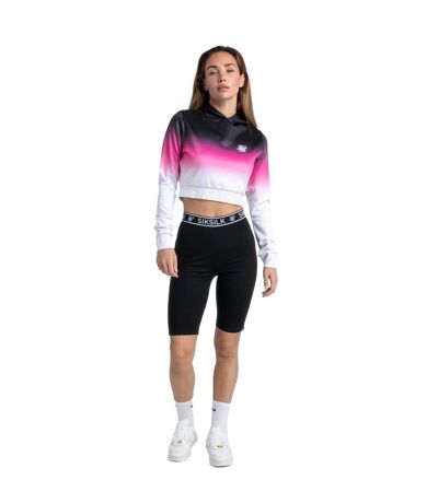 Sweat Court À Capuche Femme Noir SikSilk