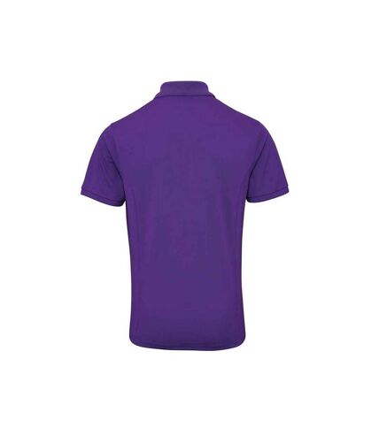 Mens coolchecker plus piqu polo shirt purple Premier