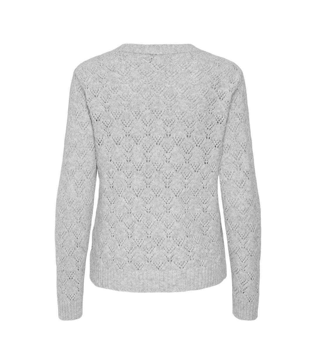 Pull gris femme jdy amanda-2