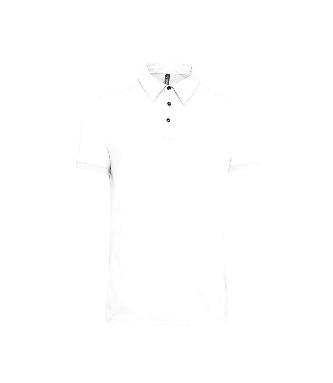 Polo homme blanc Kariban