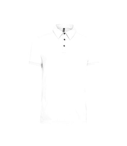 Kariban Mens Jersey Knit Polo Shirt (White)