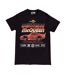 T-shirt Motif Flash Mcqueen Race Adulte Noir Cars-2