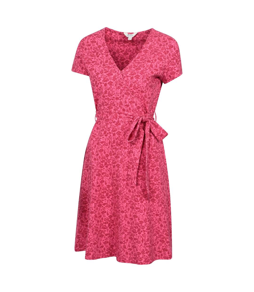 Womens/ladies santorini hibiscus jersey wrap dress red Mountain Warehouse-4