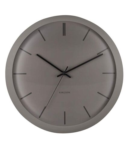 Horloge ronde en métal Nirvana Globe 40 cm Gris foncé