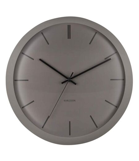 Horloge ronde en métal Nirvana Globe 40 cm Gris foncé