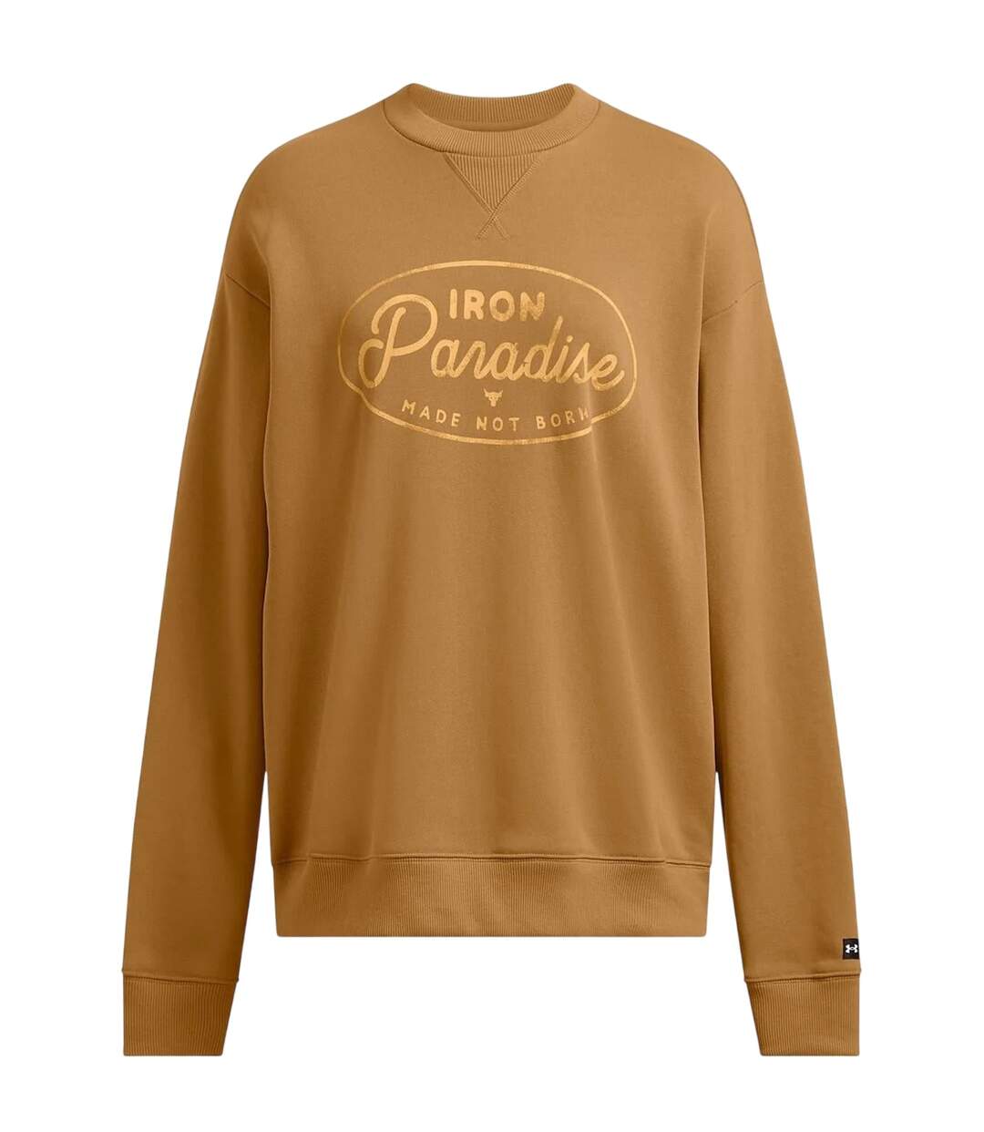 Womens/ladies Project Rock Relaxed Fit Sweatshirt Green Under Armour-4