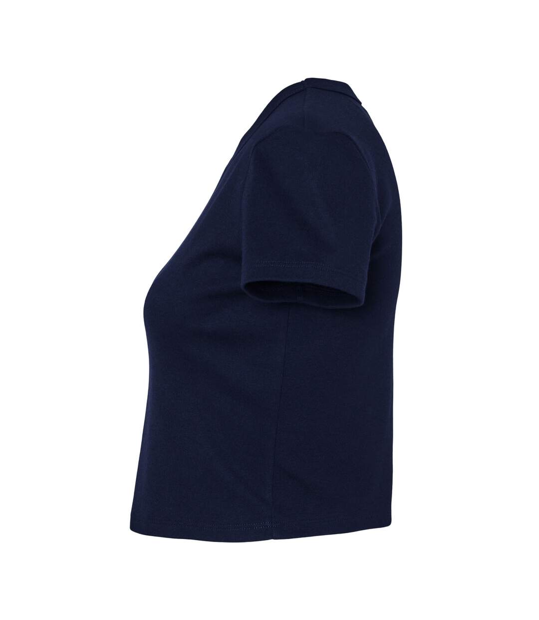 Haut court femme bleu marine uni mélange Bella + Canvas