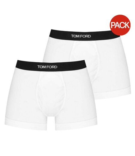 Lot De 2  Boxers Motif/style Logo Homme Blanc Tom Ford