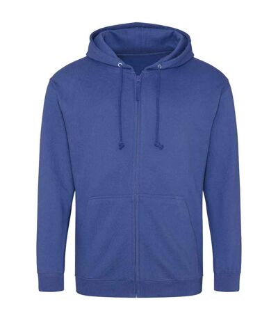 Mens full zip hoodie royal blue Awdis