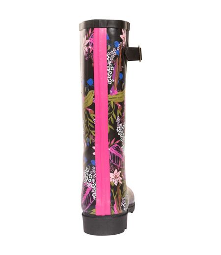 Bottes De Pluie Elena Femme Noir Vert Trespass