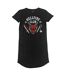 Stranger Things Womens/Ladies Hellfire Club T-Shirt Dress (Black)