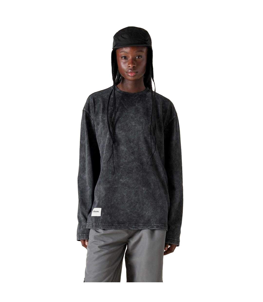 T-shirt Manches Longues Sportstyle Homme Noir Mizuno-2