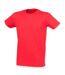 Mens feel good stretch t-shirt bright red SF