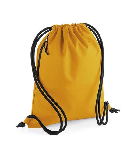 Recycled Drawstring Bag One Size Mustard Bagbase