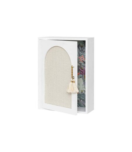 Boîte à Clés Miroir Wild Romance 28cm Blanc
