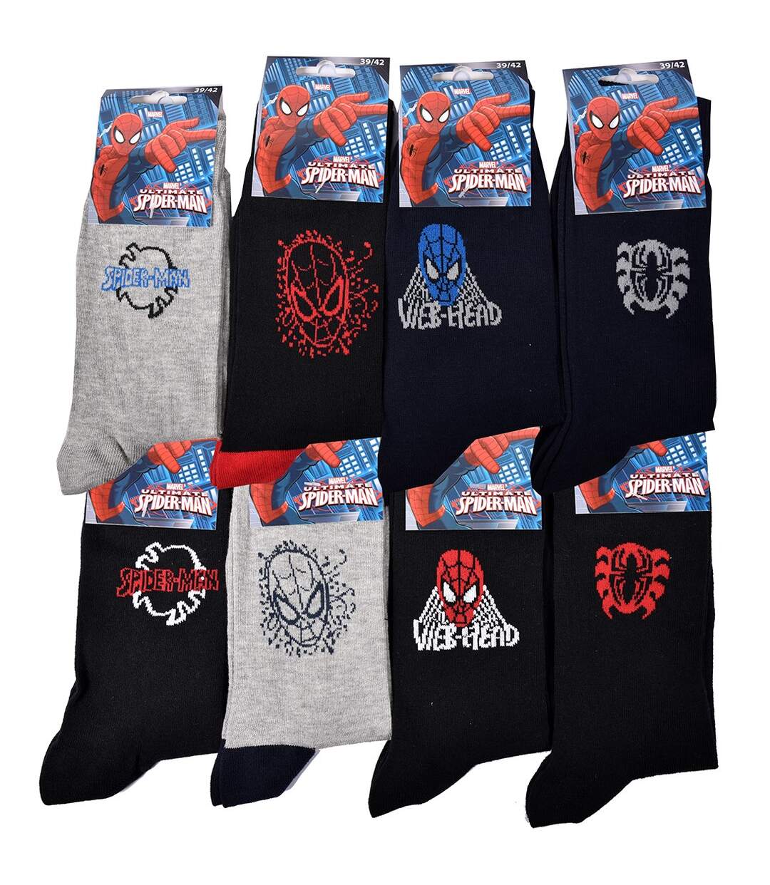 Chaussettes Pack HOMME SPIDERMAN Pack de 8 Paires 2362