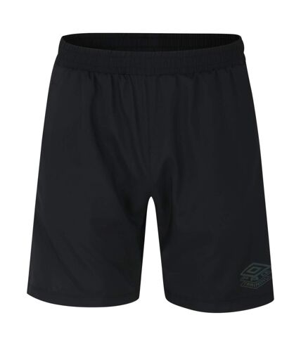 Umbro Mens Pro Woven Training Sweat Shorts (Black/Andean Toucan) - UTUO1704
