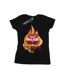 Disney T-shirt en coton Inside Out Fired Up Femme/Ladies (Noir) - UTBI36419-1