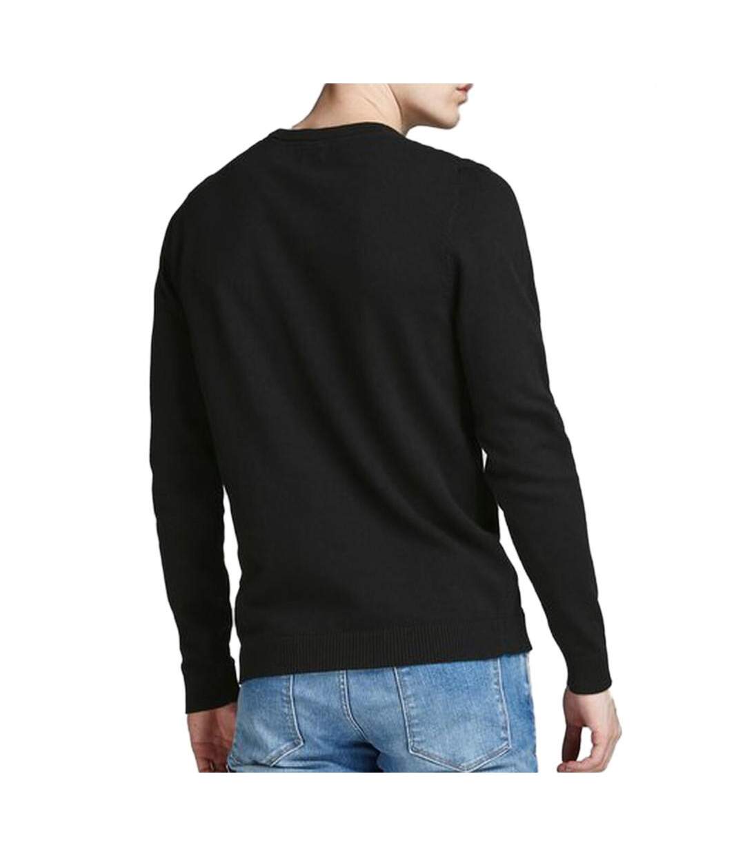 Pull Noir Homme Jack & Jones Basic Knit - XL-2