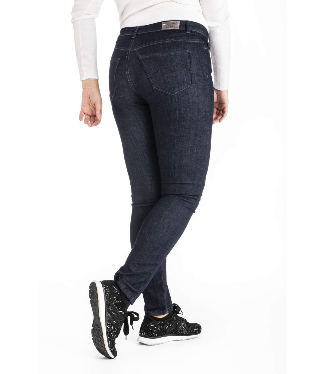 Jeans taille haute slim denim OBS6 'OBER'