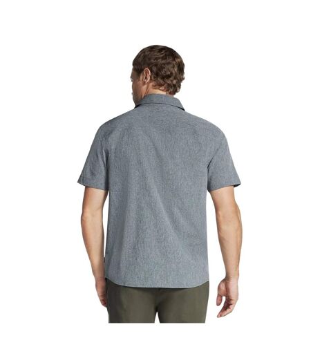 Mens go walk air short-sleeved shirt black/charcoal Skechers