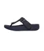 Mens Leather Toe Post Flat Sandals Navy FitFlop-2
