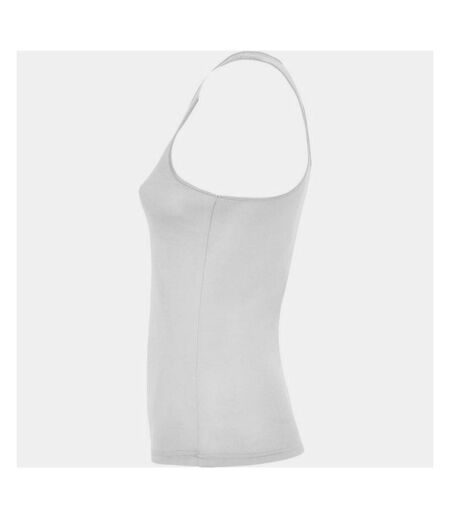 Womens/ladies shura sports tank top white Roly