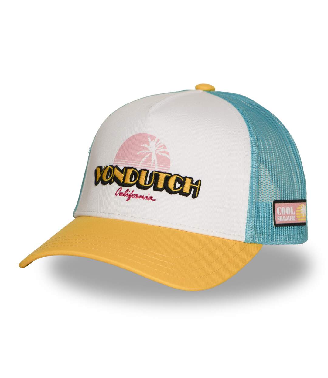 Casquette trucker avec filet et devant imprimé avec broderie Surf Vondutch-1