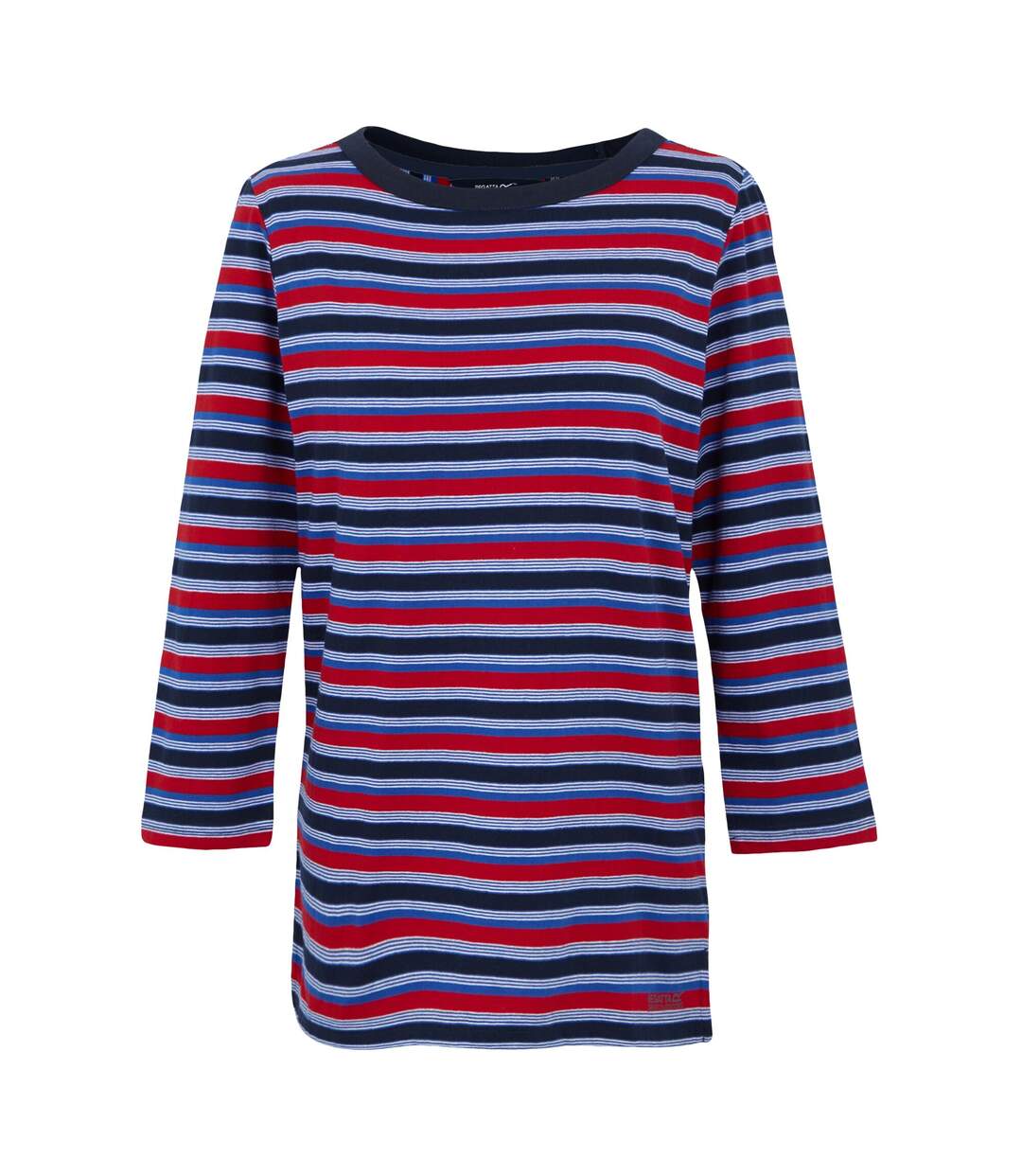 Womens/ladies Baylette Ii Striped T-shirt Navy Regatta-2