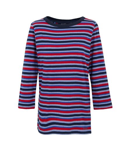 Womens/ladies Baylette Ii Striped T-shirt Navy Regatta
