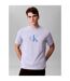 T-shirt Motif/style Monogramme Homme Bleu Calvin Klein-2