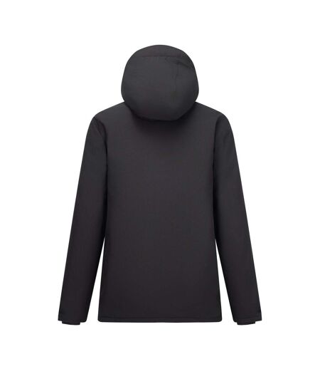 Mens Hoscar Waterproof Insulated Jacket Black Burnt Henna Regatta