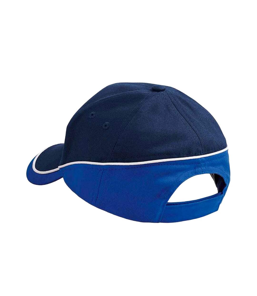 Casquette teamwear competition bleu marine / bleu roi vif / blanc Beechfield-2