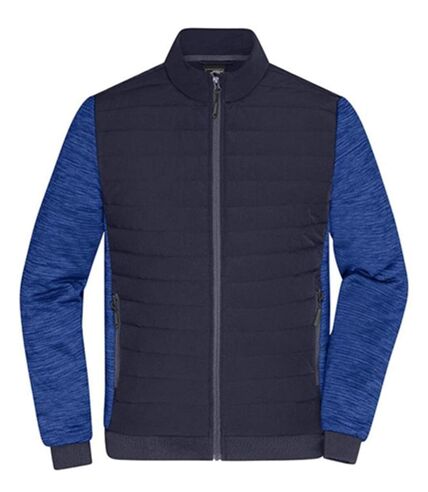 Veste de travail hybride - Homme - JN1866 - bleu marine et bleu roi