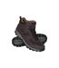 Mens Mcleod Wide Walking Boots Dark Brown Mountain Warehouse-1