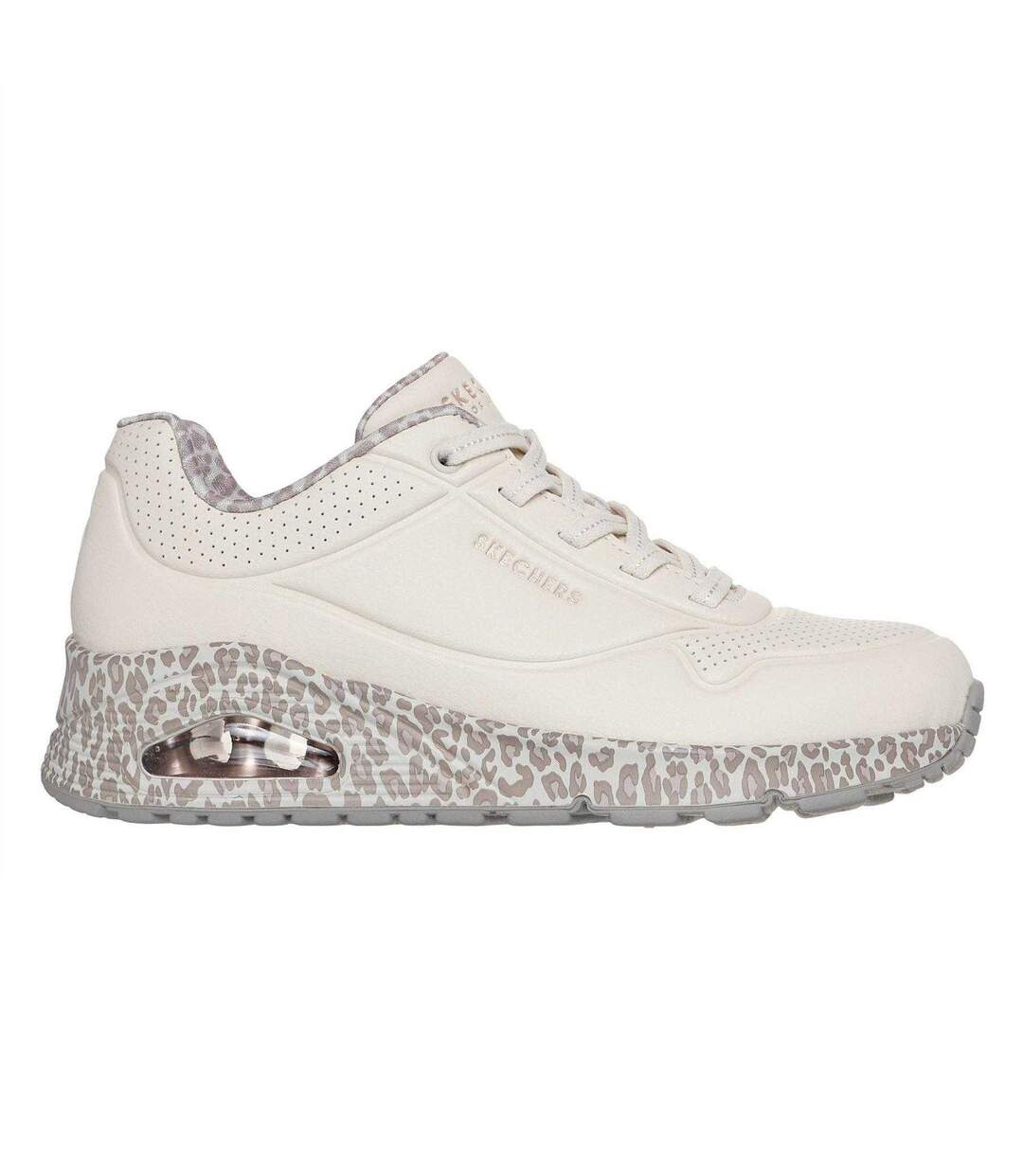 Baskets Uno Stand On Air Femme Blanc Skechers-3
