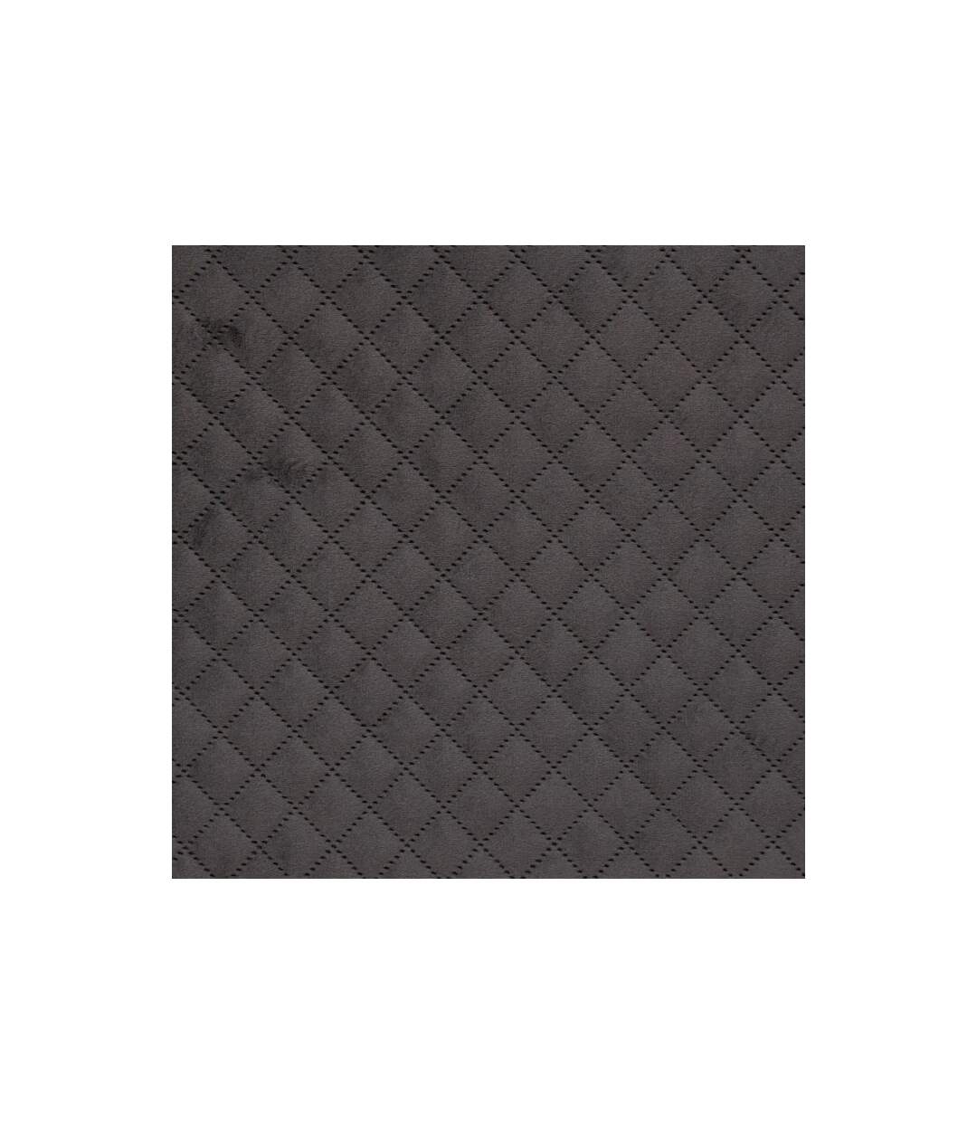 Pouf & Coffre de Rangement Velours 76cm Gris-4