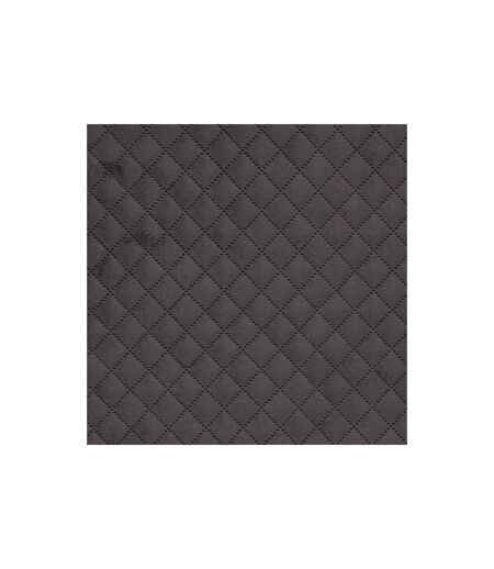 Pouf & Coffre de Rangement Velours 76cm Gris
