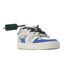 Mens Floating Arrow Suede Trainers White Silver Off White-1